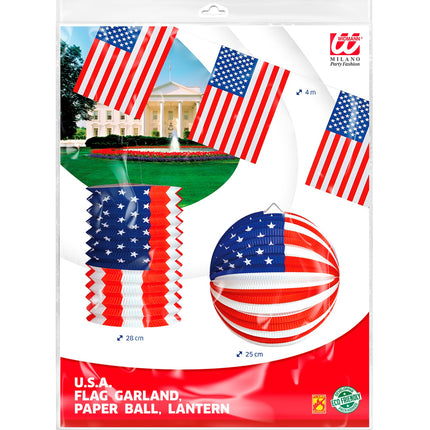 e-carnavalskleding-SYK Decoratie set Amerika USA