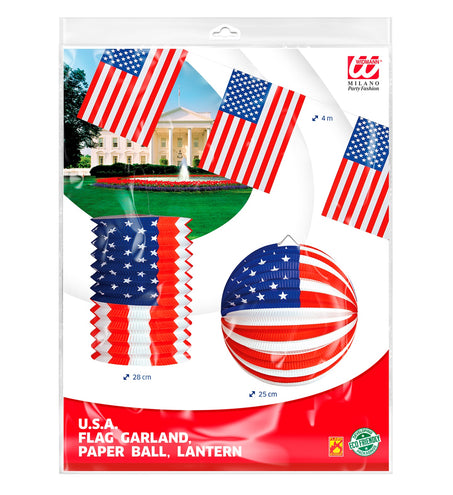 e-carnavalskleding-SYK Decoratie set Amerika USA
