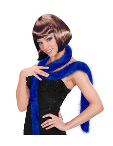 e-carnavalskleding-SYK decoratieve boa blauw