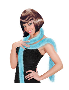 e-carnavalskleding-SYK decoratieve boa blauw