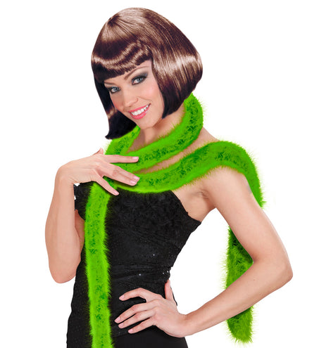 e-carnavalskleding-SYK decoratieve boa groen