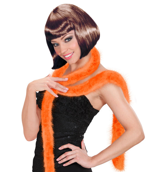 e-carnavalskleding-SYK decoratieve boa oranje