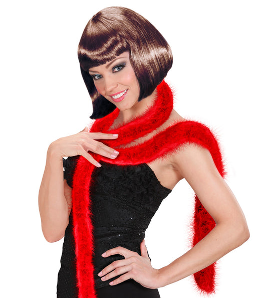 e-carnavalskleding-SYK decoratieve boa rood