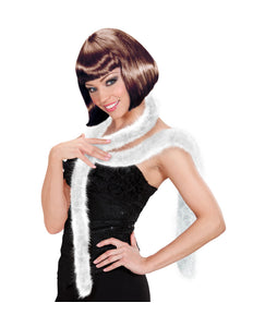 e-carnavalskleding-SYK decoratieve boa wit