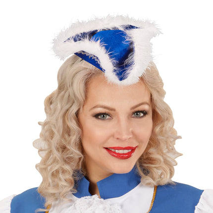 e-carnavalskleding-SYK Diadeem dansmarietje blauw