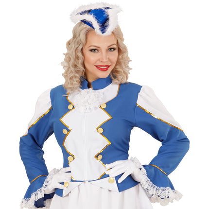 e-carnavalskleding-SYK Diadeem dansmarietje blauw