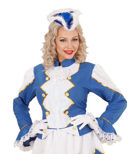 e-carnavalskleding-SYK Diadeem dansmarietje blauw