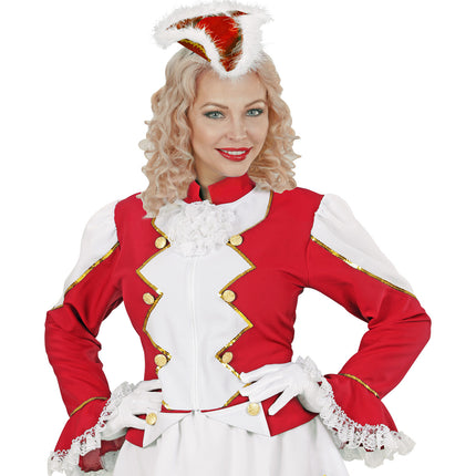 e-carnavalskleding-SYK Diadeem dansmarietje rood