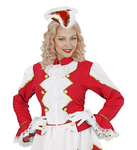 e-carnavalskleding-SYK Diadeem dansmarietje rood