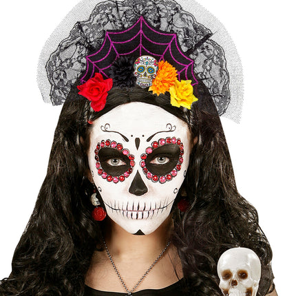 e-carnavalskleding-SYK Diadeem day of the dead