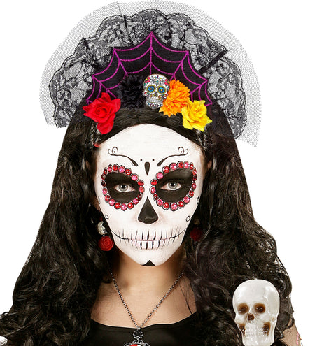 e-carnavalskleding-SYK Diadeem day of the dead