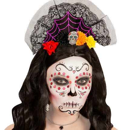 e-carnavalskleding-SYK Diadeem day of the dead