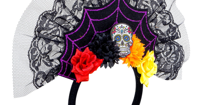 e-carnavalskleding-SYK Diadeem day of the dead
