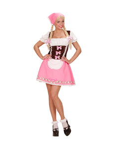 e-carnavalskleding-SYK Dirndl jurkje roze dames