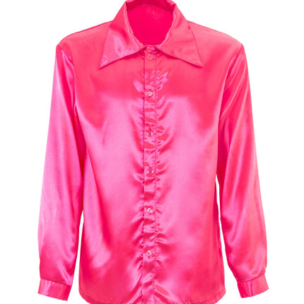 e-carnavalskleding-SYK Disco blouse roze Bert heren