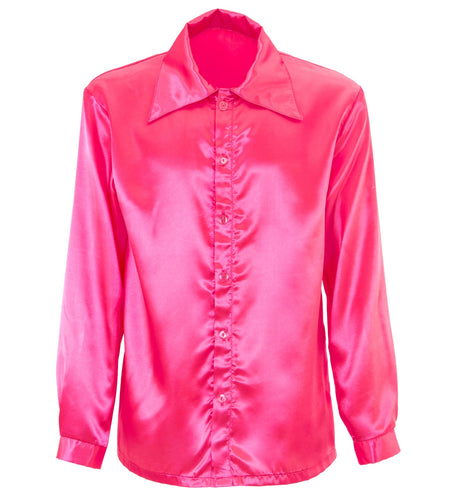 e-carnavalskleding-SYK Disco blouse roze Bert heren