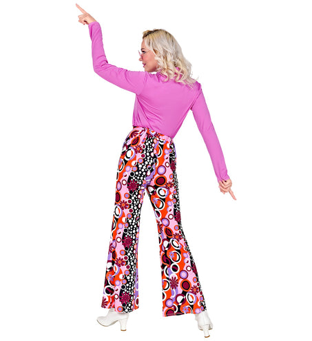 e-carnavalskleding-SYK Disco broek groovy stijl jaren 70 dames