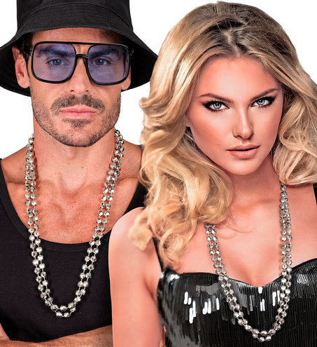 e-carnavalskleding-SYK Disco halskettingen set van 2