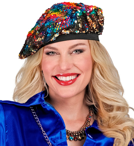 e-carnavalskleding-SYK Disco hippie pet pailletten