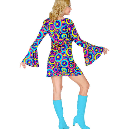 e-carnavalskleding-SYK Disco jurk Daisy 70-jaren
