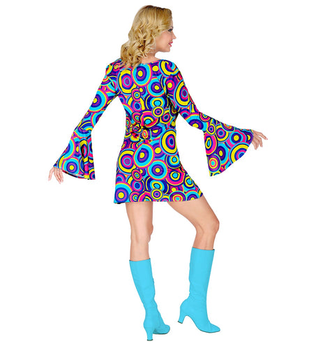 e-carnavalskleding-SYK Disco jurk Daisy 70-jaren