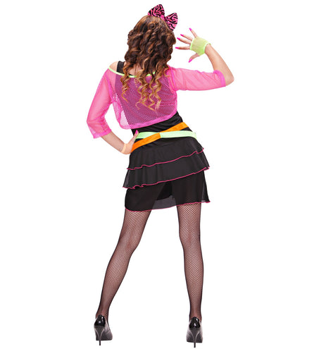e-carnavalskleding-SYK Disco kostuum jaren 80 neon Marly dames