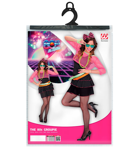 e-carnavalskleding-SYK Disco kostuum jaren 80 neon Marly dames