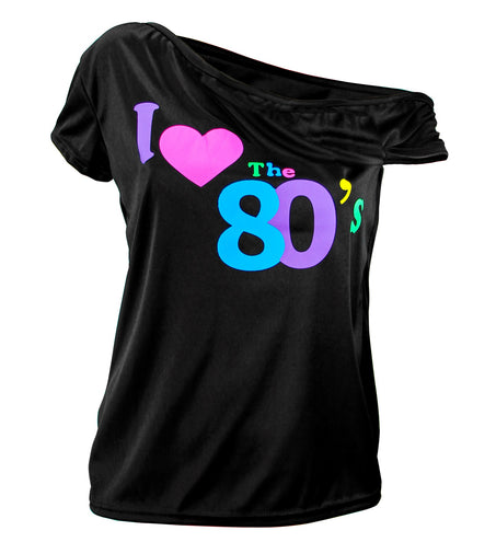 e-carnavalskleding-SYK Disco shirt dames 80's neon