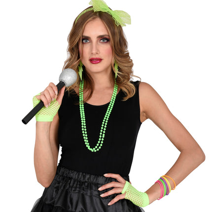 e-carnavalskleding-SYK Disco verkleedset jaren 80 neon groen