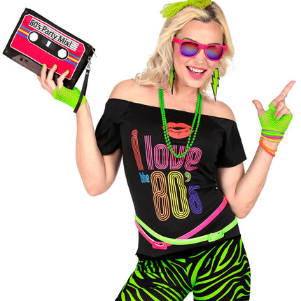 e-carnavalskleding-SYK Disco verkleedset jaren 80 neon groen