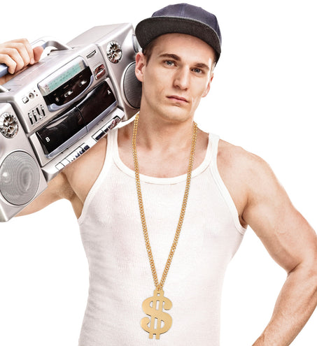 e-carnavalskleding-SYK Dollar ketting goud gangster