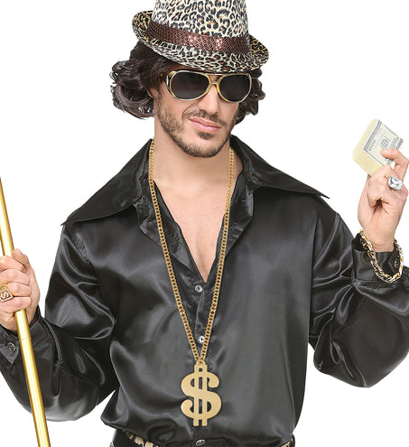 e-carnavalskleding-SYK Dollar ketting goud gangster