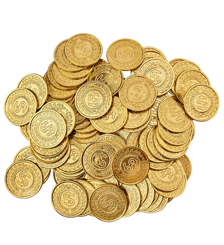 e-carnavalskleding-SYK Dollar munten goud