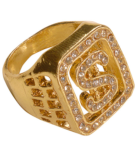 e-carnavalskleding-SYK Dollar pooier ring met diamanten