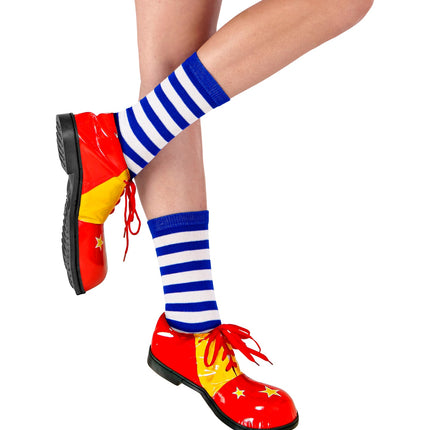 e-carnavalskleding-SYK Doruskousen Blauw/Wit M/L