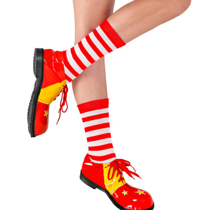 e-carnavalskleding-SYK Doruskousen Rood/Wit