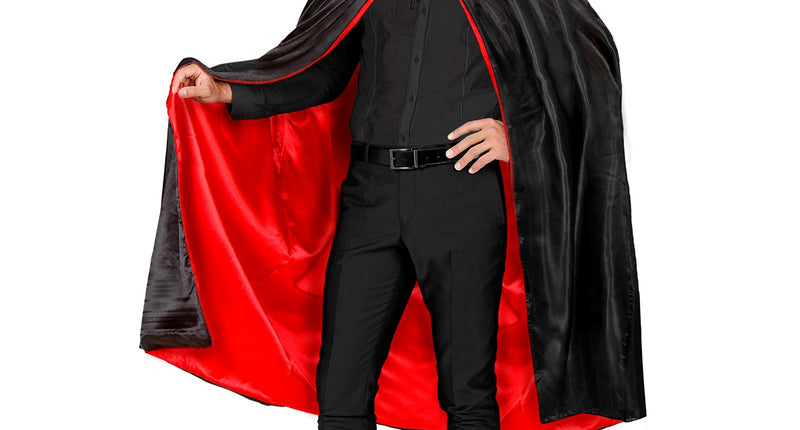 e-carnavalskleding-SYK Dracula cape met kraag 135cm