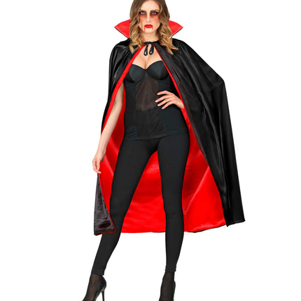 e-carnavalskleding-SYK Dracula cape met kraag 135cm