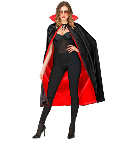 e-carnavalskleding-SYK Dracula cape met kraag 135cm