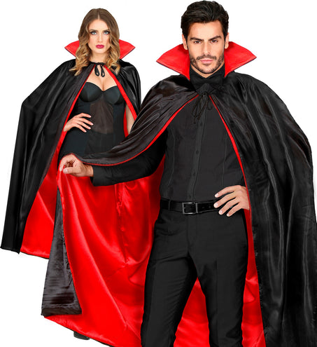 e-carnavalskleding-SYK Dracula cape met kraag 135cm
