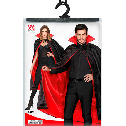e-carnavalskleding-SYK Dracula cape met kraag 135cm