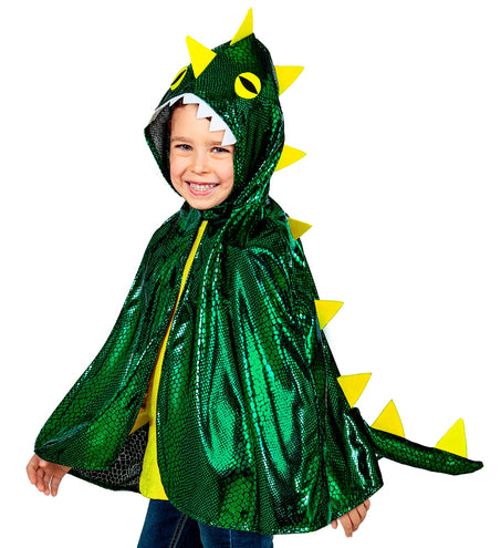 e-carnavalskleding-SYK Draken cape groen kinderen
