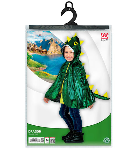e-carnavalskleding-SYK Draken cape groen kinderen