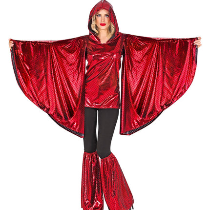 e-carnavalskleding-SYK Draken pak rood dames