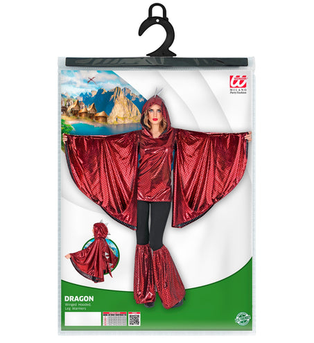 e-carnavalskleding-SYK Draken pak rood dames