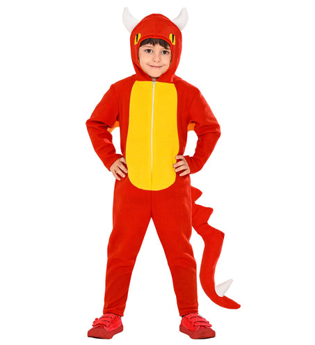 e-carnavalskleding-SYK Draken pak rood kind