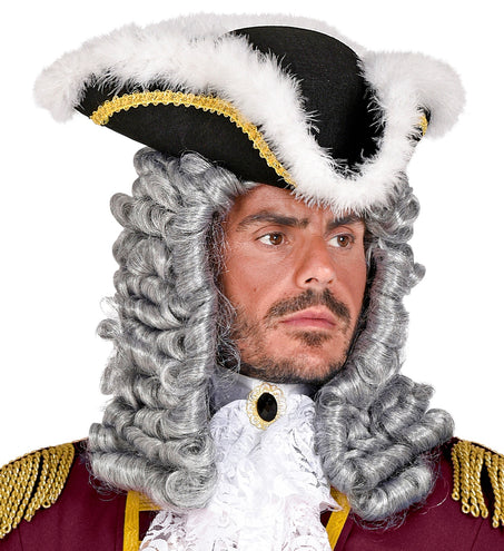 e-carnavalskleding-SYK Driesteek hoed met marabou