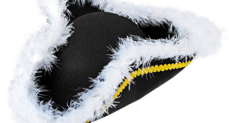 e-carnavalskleding-SYK Driesteek hoed met marabou