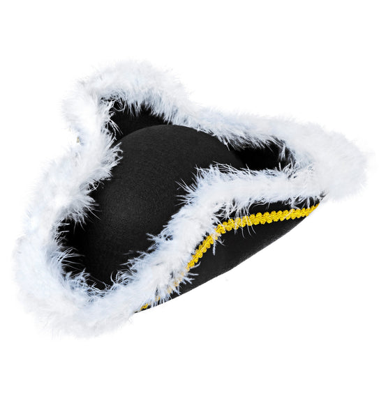 e-carnavalskleding-SYK Driesteek hoed met marabou