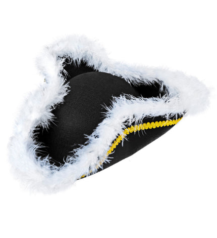 e-carnavalskleding-SYK Driesteek hoed met marabou